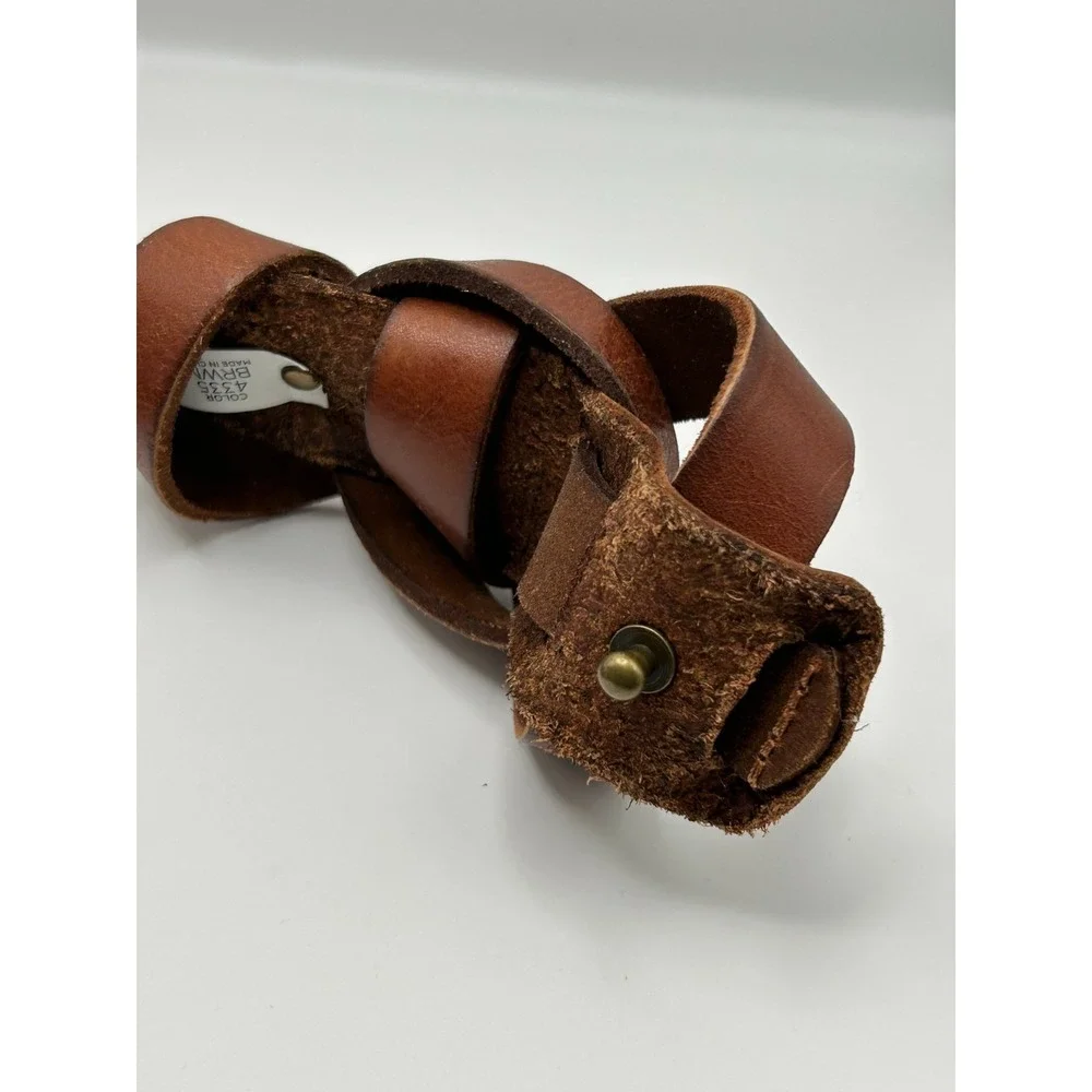 NWT LOFT Belt Womens Medium Brown Leather Wrap Knot Minimalist Boho Casual‎
